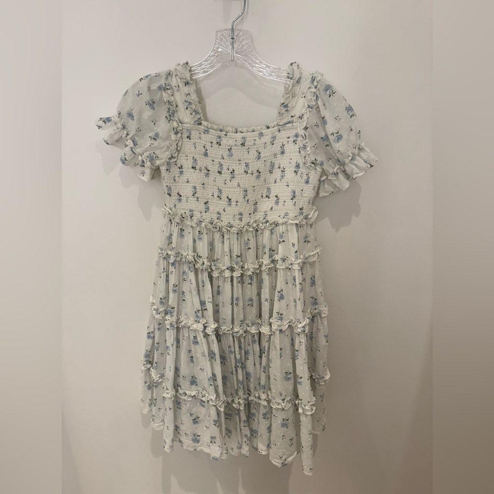 Needle & Thread Blue Floral Dress, Size 10